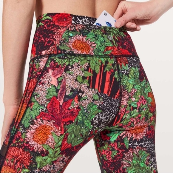 Lululemon Athletica Wunder Under Floral Leggings - Picture 3 of 16